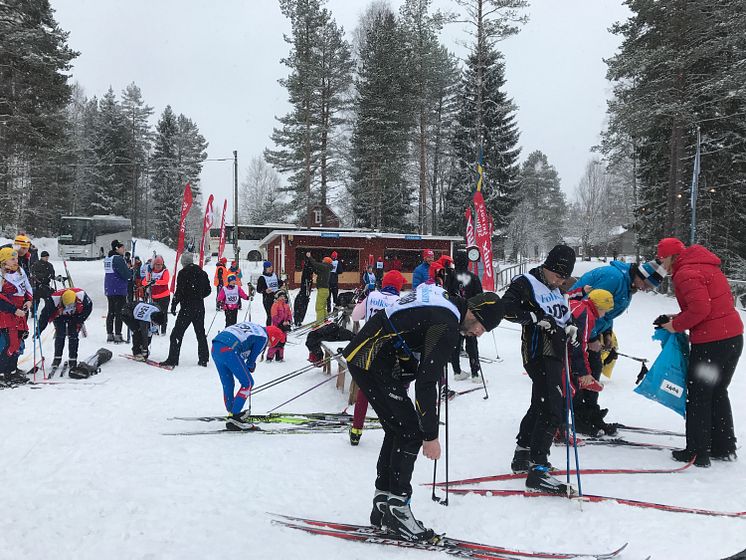 Skiiers limbering up for the world's toughest long-distance ski race - Sweden's 90k Vasaloppet