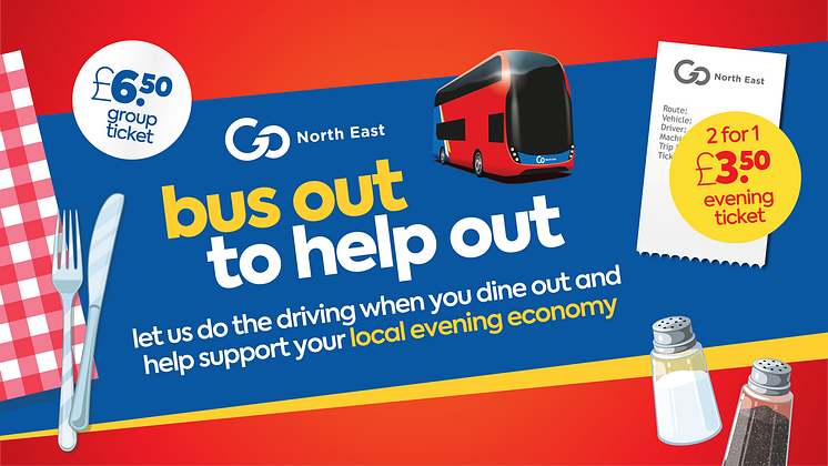Go North East launches new ‘Bus Out to Help Out’ offer to help support local evening economy