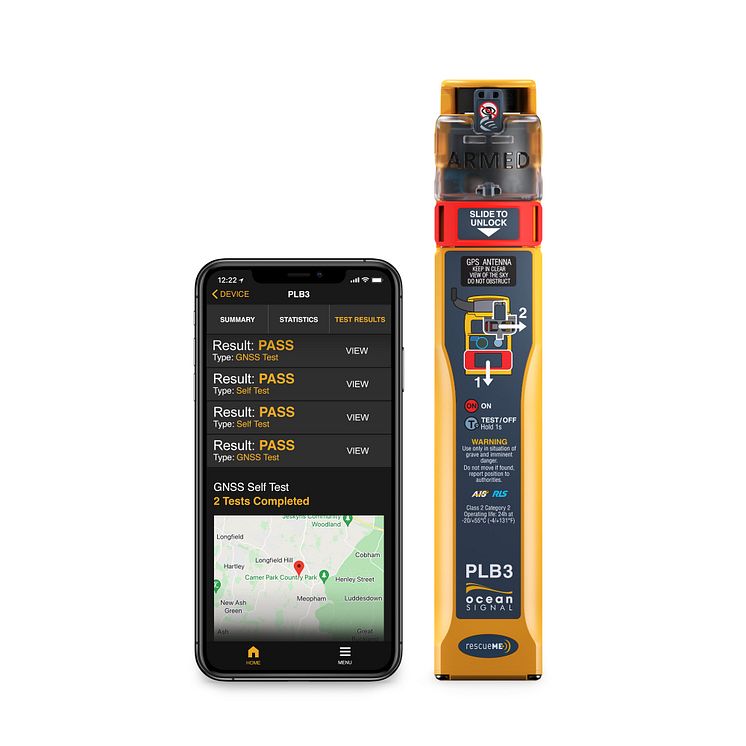 Ocean Signal rescueME PLB3 with mobile app