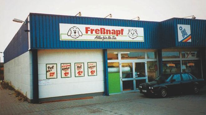 Der erste "Freßnapf"-Markt 1990 in Erkelenz