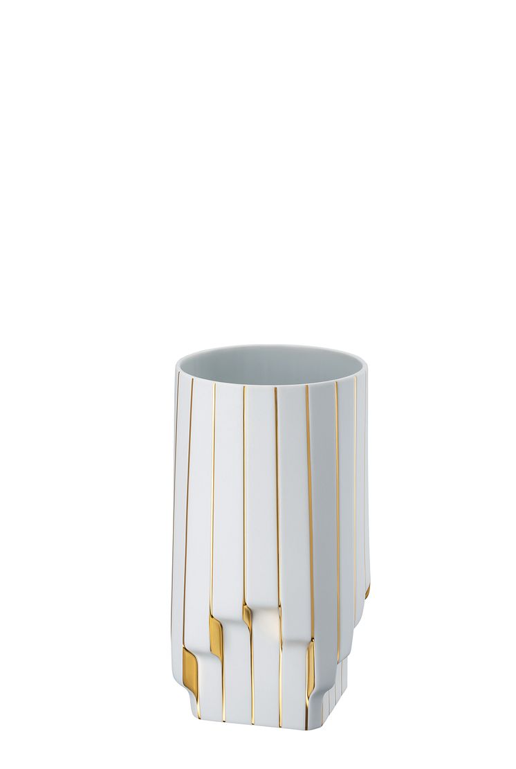 R_Zaha_Hadid_Collection_Strip_Weiß-gold_Vase_30_cm