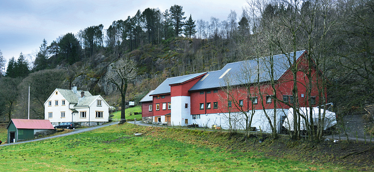 Ostegården farm located in Bergen, Norway.