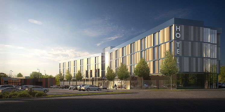 Arlandastad Holding AB och Frame Invest AB utvecklar nytt hotell vid Arlanda