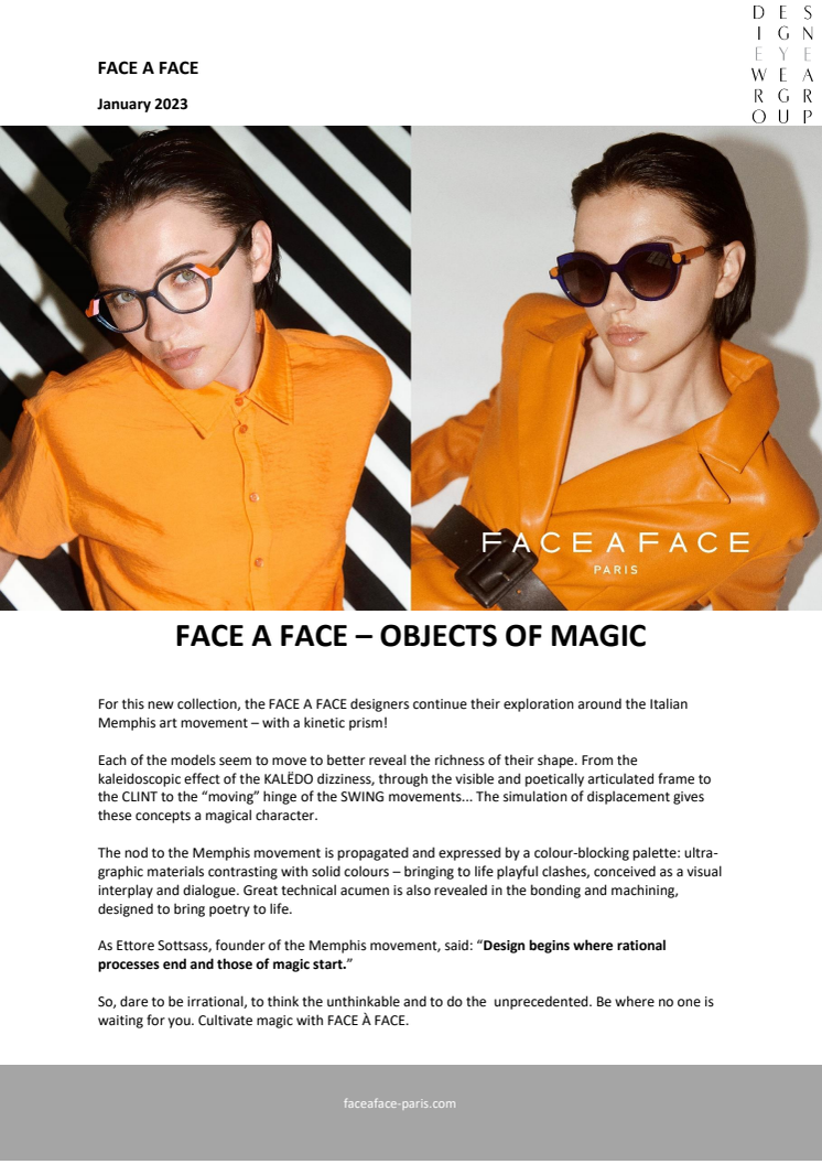 FACEAFACE - OBJECTS OF MAGIC