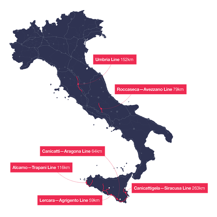 Hitachi -ERTMS Map Italy