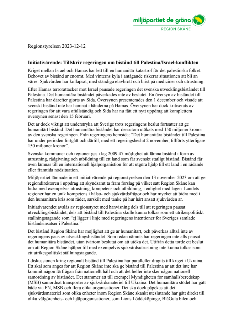 Initiativärende RS 231212 Tillskriv regeringen om bistånd till Palestina_Israel-konflikten.docx (1).pdf