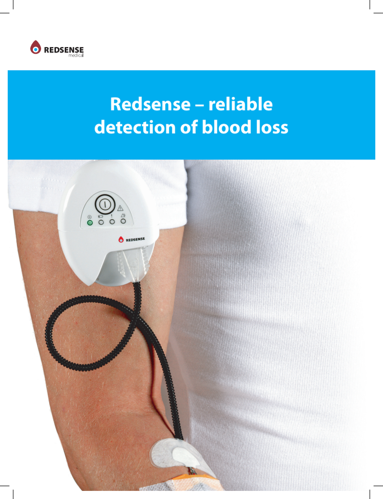 Corporate Brochure Redsense Medical – reliable detection of blood loss