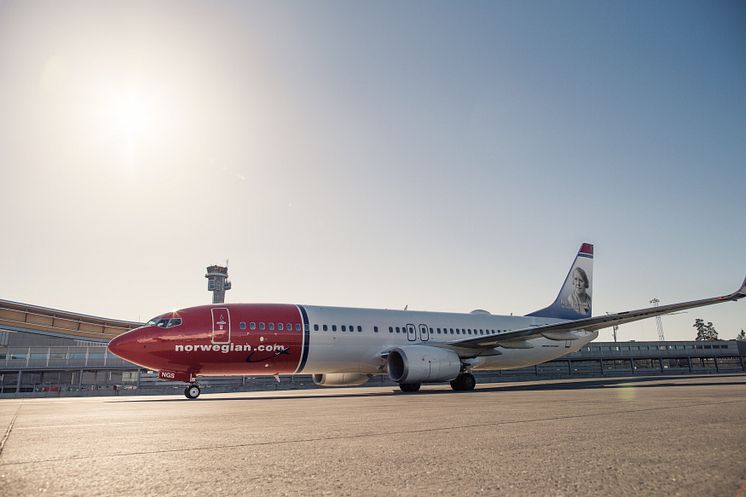 Norwegian 737 aircraft 