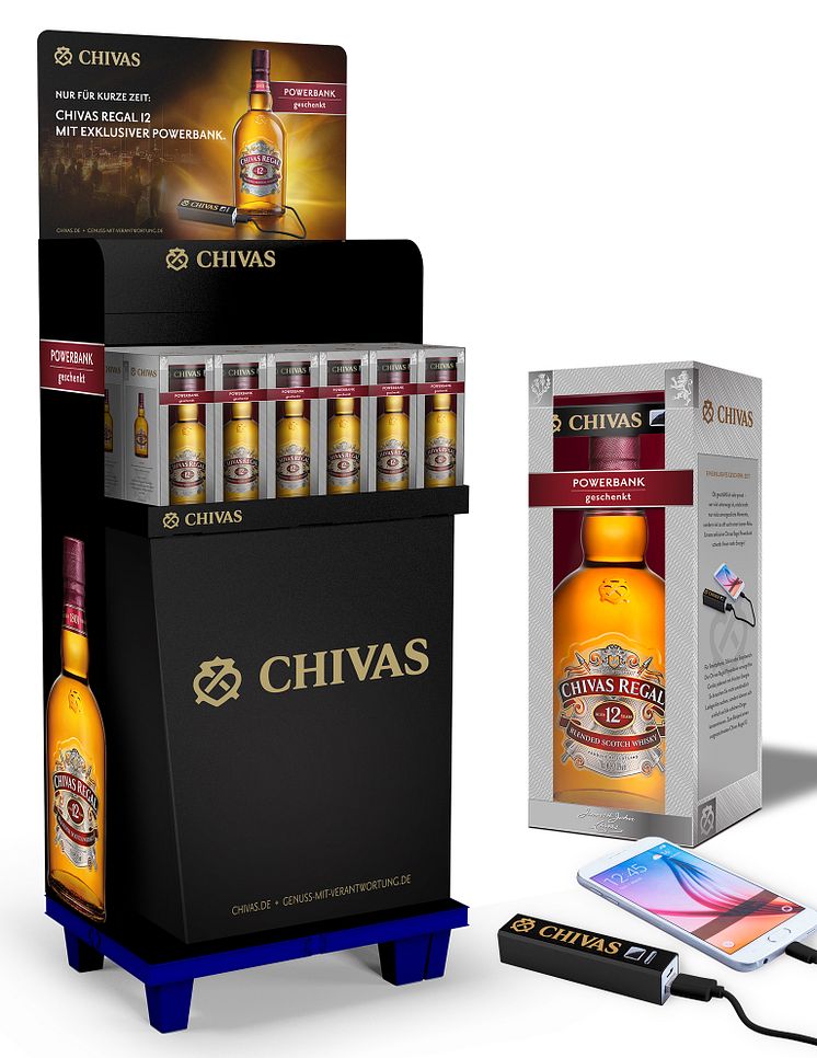 Chivas Regal 12 mit exklusiver Powerbank