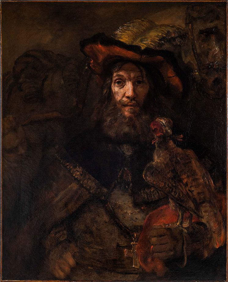 The Knight with the Falcon av Rembrandt van Rijn, 1660-tal. Göteborgs konstmuseum