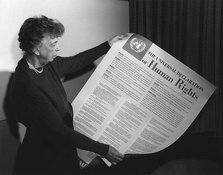 Human rights Mänskliga rättigheter Eleanor_Roosevelt_UDHR