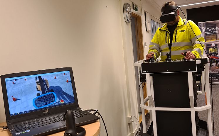 Ramirents förta utbildningscenter  helt i VR-miljö.  Learning Center Järfälla - powered by Twinsite.