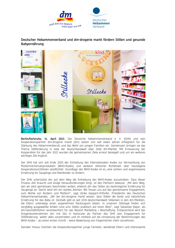 22_04_14 PM_dm Deutscher Hebammenverband un dm-drogerie markt fördern Stillen und gesunde Babyernährung.pdf