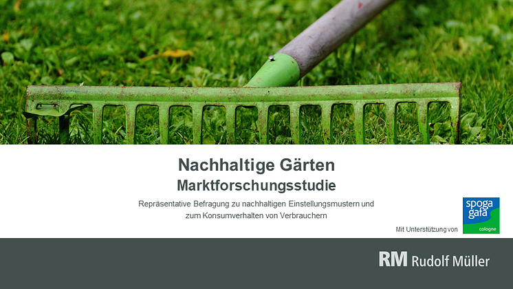   Die neue Marktforschungsstudie „Nachhaltige Gärten“ basiert auf einer Verbraucherbefragung im Sommer 2020 und erfasst Einstellungen, Anschaffungsneigungen und das Verbraucherverhalten im Hinblick auf die Nachhaltigkeit bei Gartensortimenten. 