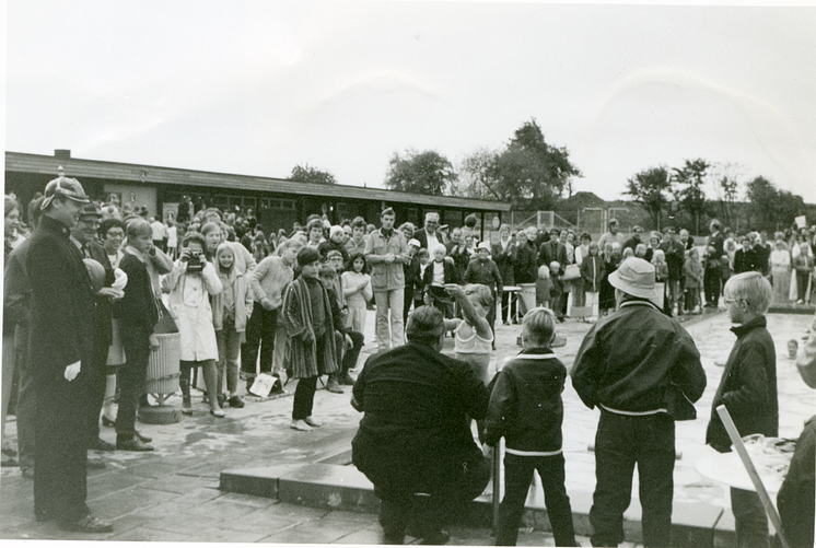 Avslutning simskolan Kvarnbadet 1970