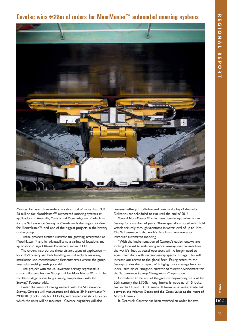 Dry Cargo International reports on our latest round of automated mooring projects