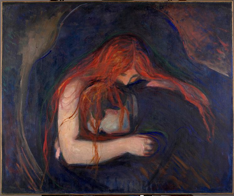 Vampyr. Olje på lerret, 1885