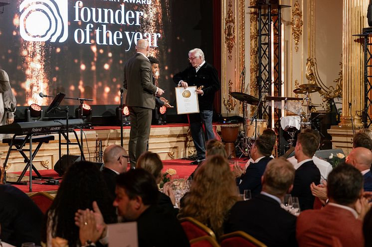 Sven Hagströmer, Founder of the Year Honorary Award by Founders Alliance 36