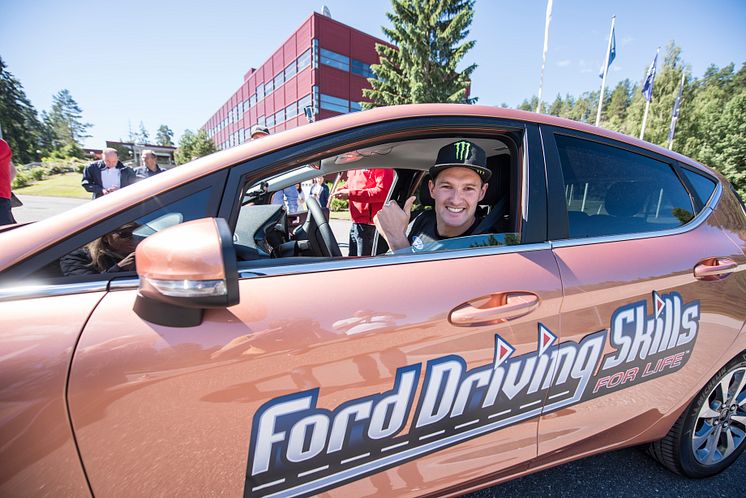 Fra pressekonferansen hvor Ford Motor Norge og forsikringsselskapet If lanserer et unikt opplæromgsprogram for unge sjåfører Ford Driving Skills for Life