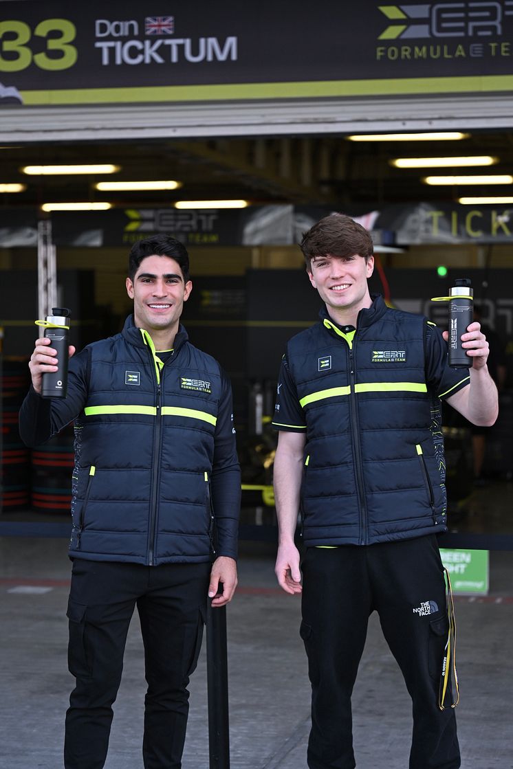 Bluewater supplies reusable drinks bottles to all members of the ERT Formula E race team
