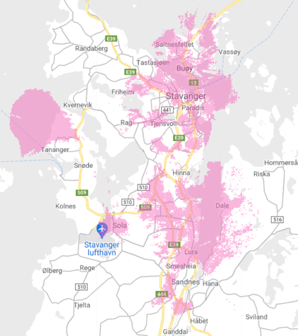 5G-dekningskart i Stavanger, Sola og Sandnes.png