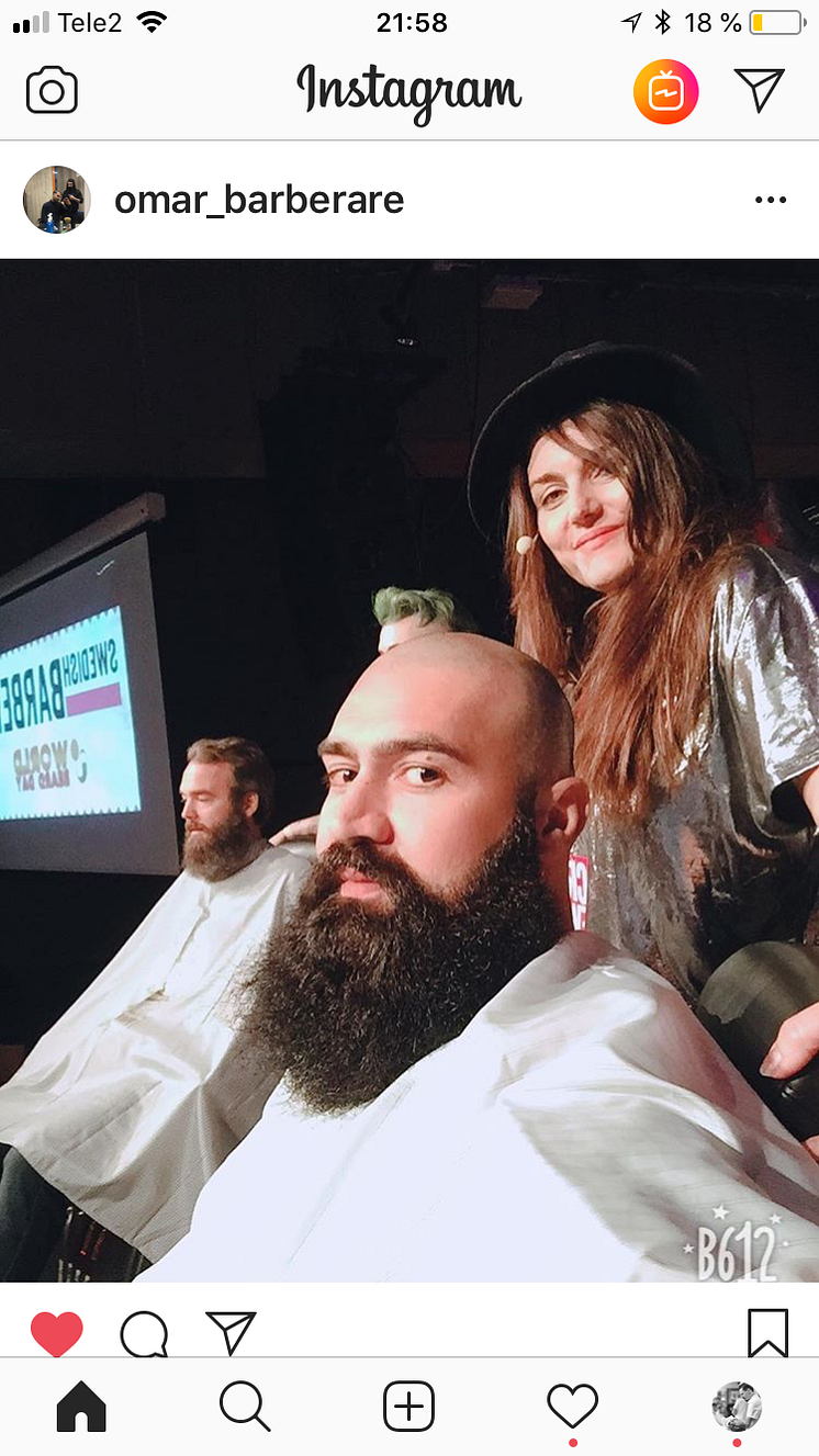 Swedish Barber Expo och World Beard Day i sociala medier