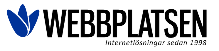 WebbPlatsen logo med slogan