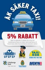 ”Åk säker taxi” ska göra Göteborg till en säkrare stad