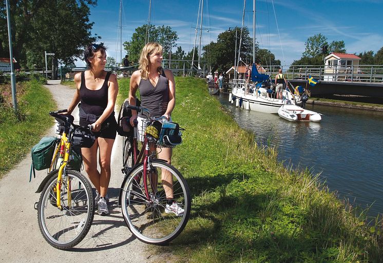 Pressbild - Göta kanal, cykla längs Göta kanal