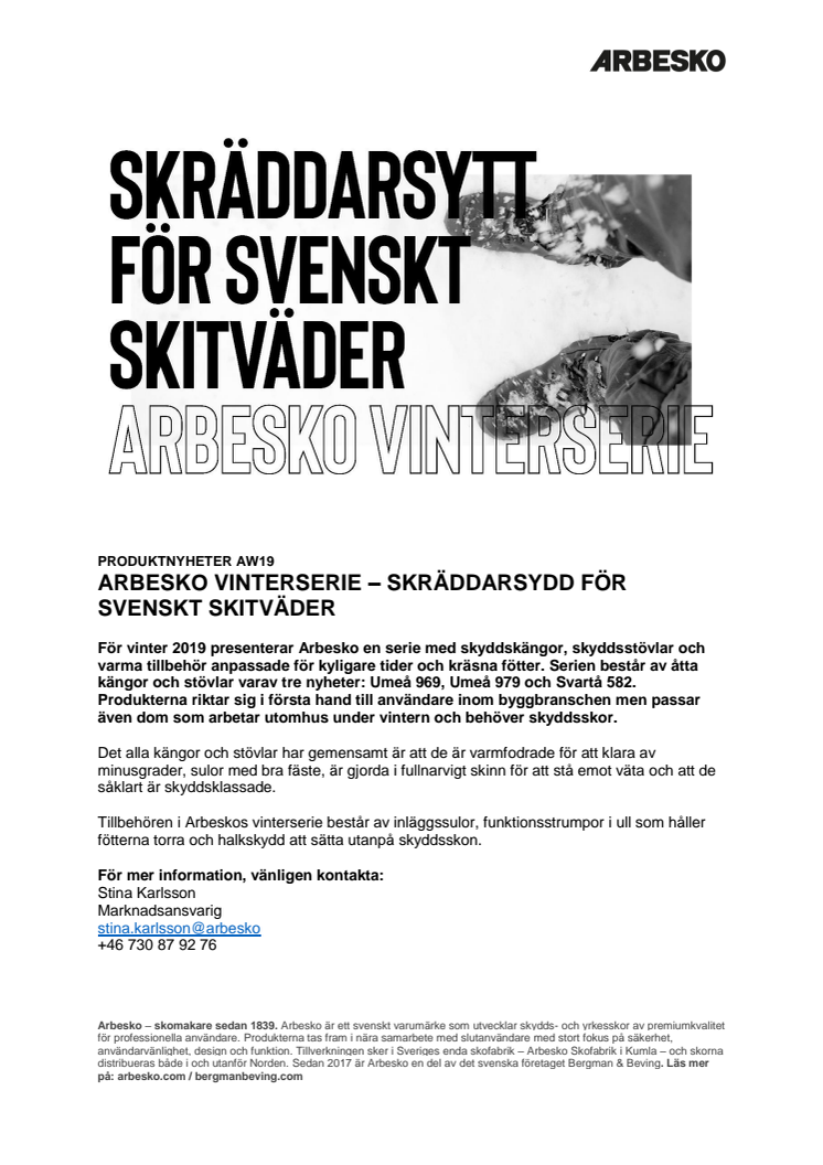 Arbesko vinterserie – skräddarsydd för svenskt skitväder