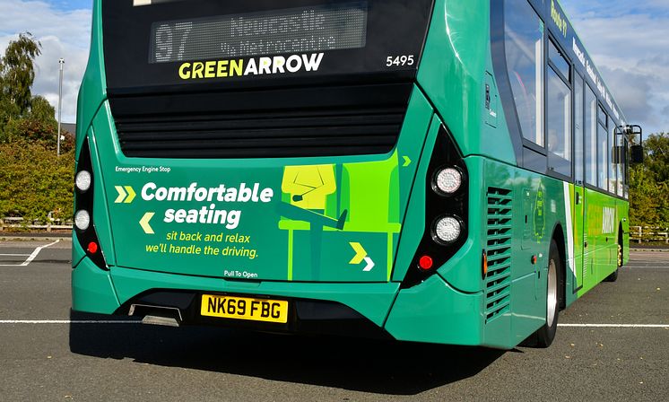 Go North East invests £1.8 million in state of the art environmentally friendly buses for its Green Arrow services