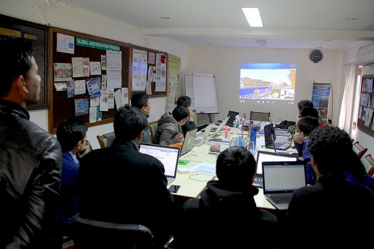 Minecraft-workshop i Nepal