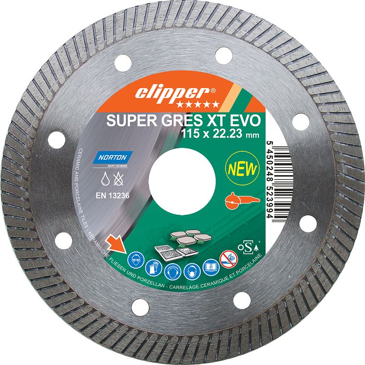 Diamantklinga Clipper Super Gres XT Evo – Produkt 2 (115 mm)
