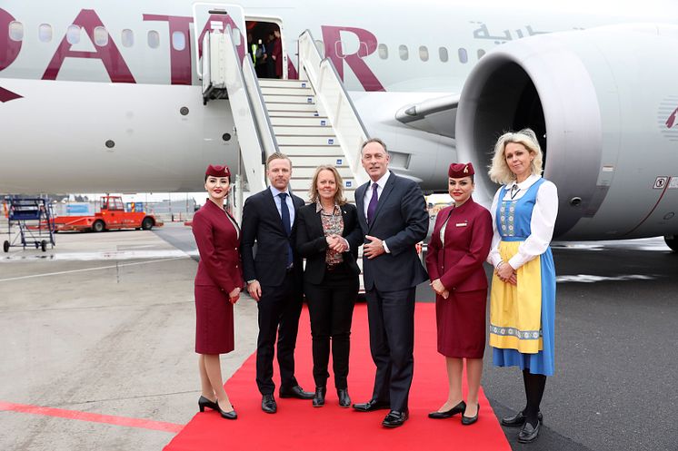 Qatar Airways premiärlandar på Landvetter