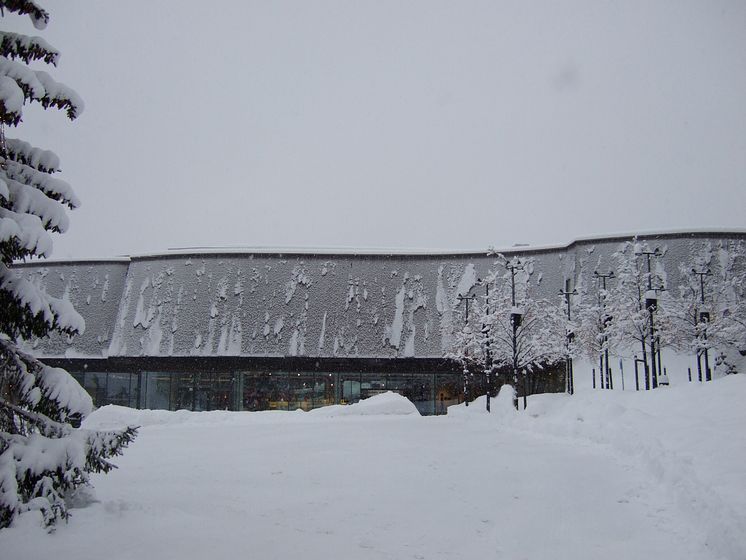 Lillehammer Kunstmuseum eksteriør vinter