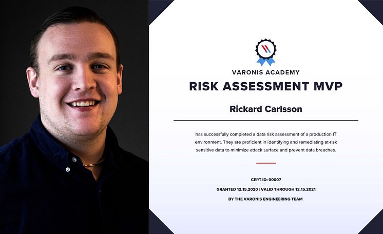 Rickard Carsson Varonis Risk Assessment