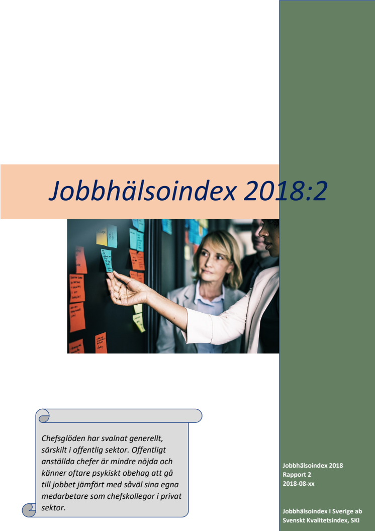 Jobbhälsoindex 2018:2