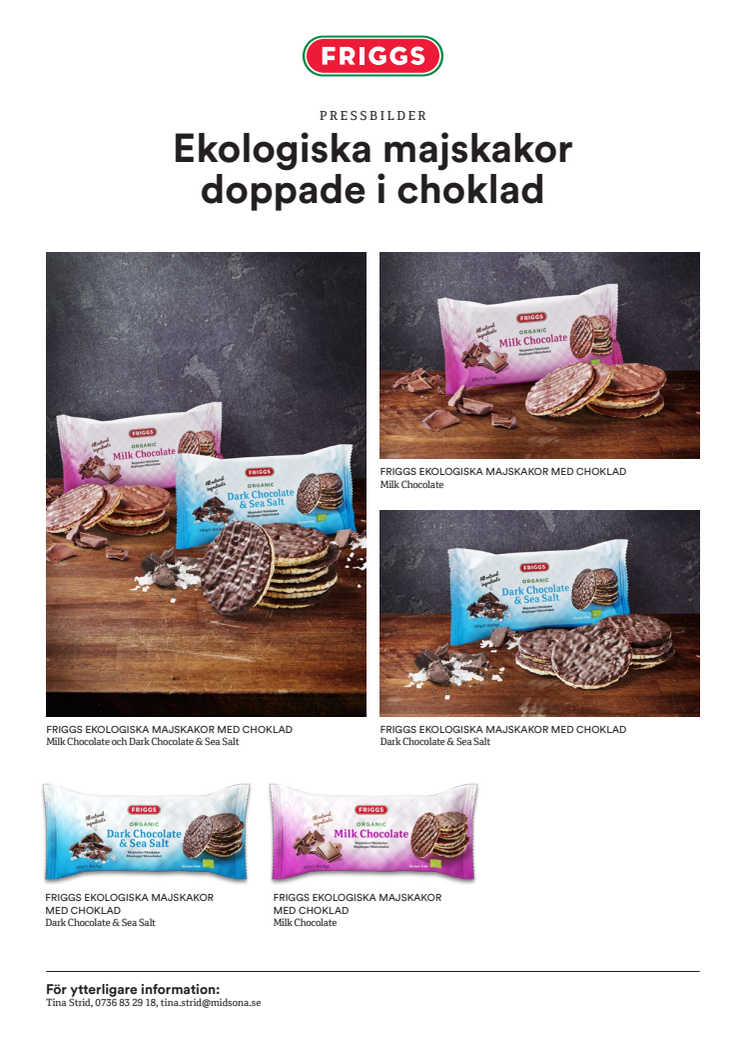 Chokladkant på tillvaron – ekologiska majskakor doppade i choklad