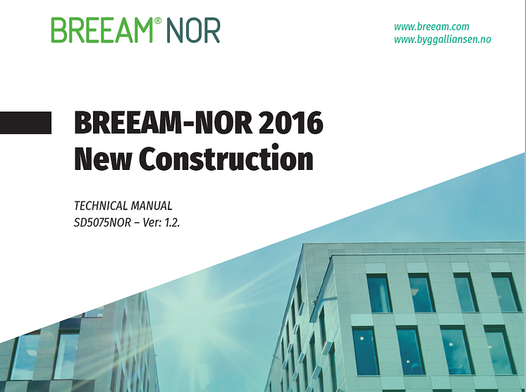 BREEAM-NOR 2016 New Construction Technical Manual ver. 1.2