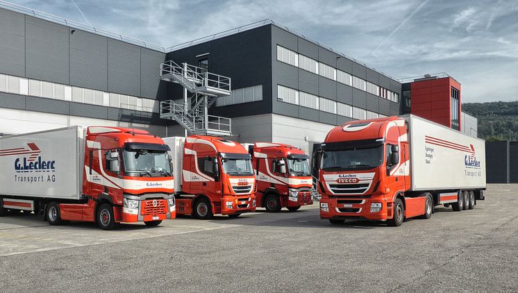 G. Leclerc Transport AG's entire fleet (200 tractor units and 160 semi-trailers) is equipped with telematics from idem telematics. 