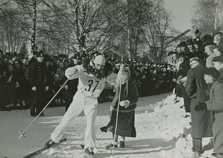 Arthur Häggblad vinner Vasaloppet 1940
