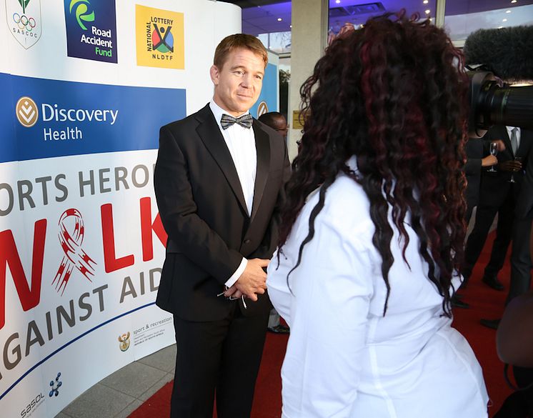 Former South African Rugby National Team Captain John Smith at the Discovery Health Sports Heroes Against Aids 