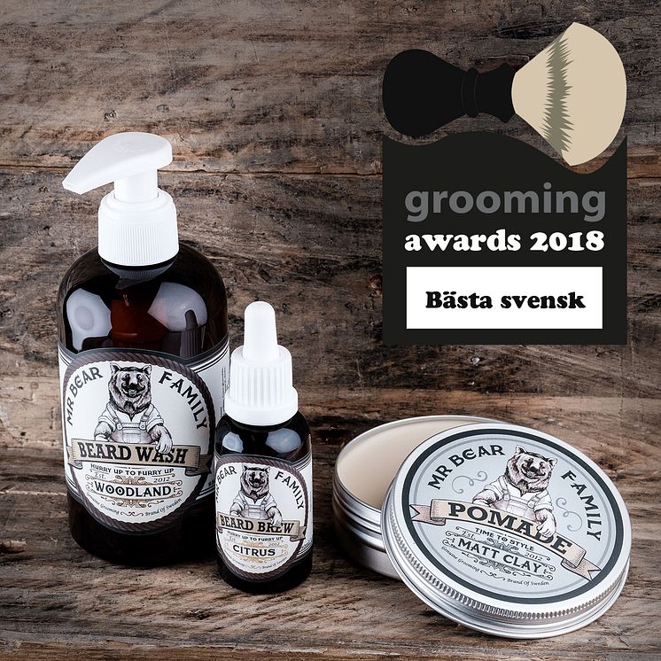 Grooming Awards 2018 - Bästa svensk - Mr Bear Family