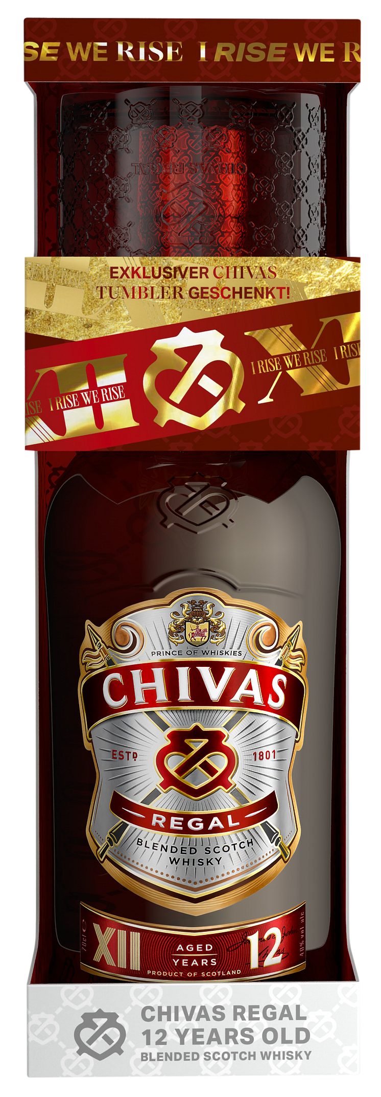 Chivas mit Glas