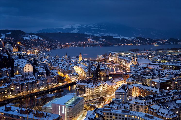 Luzern Winterpanorama 