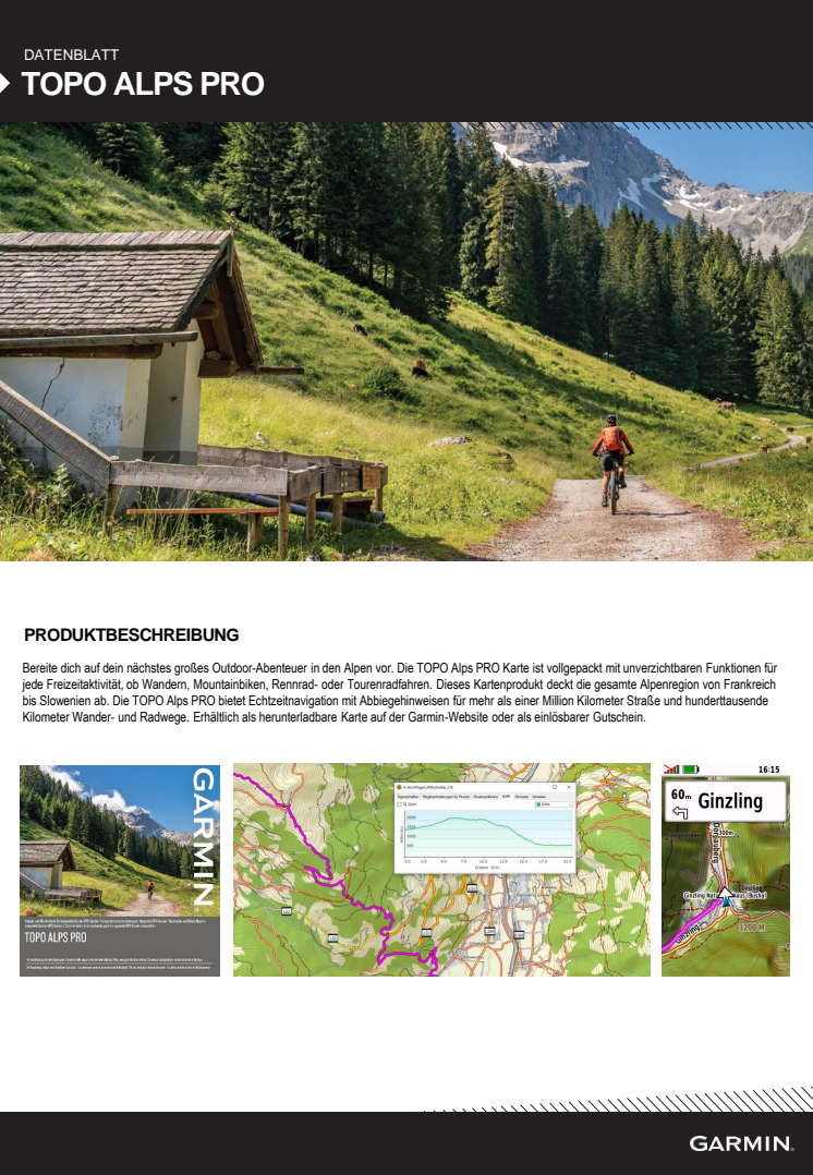 Datenblatt Garmin TOPO Alps PRO