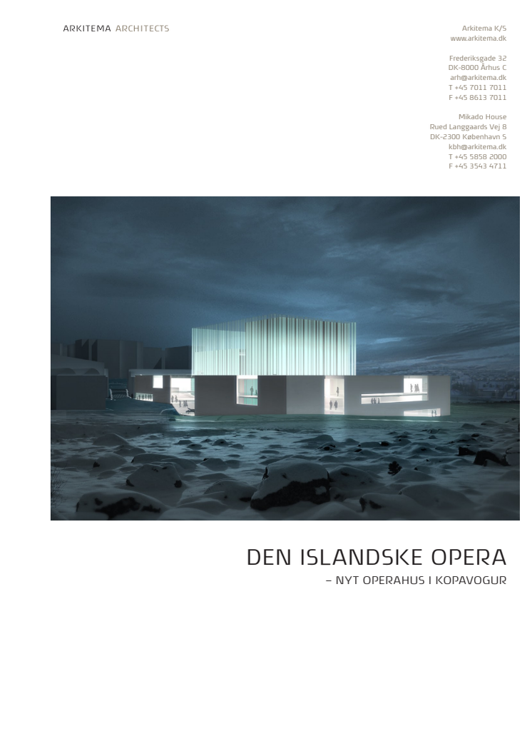 Den Islandske Opera - Fakta