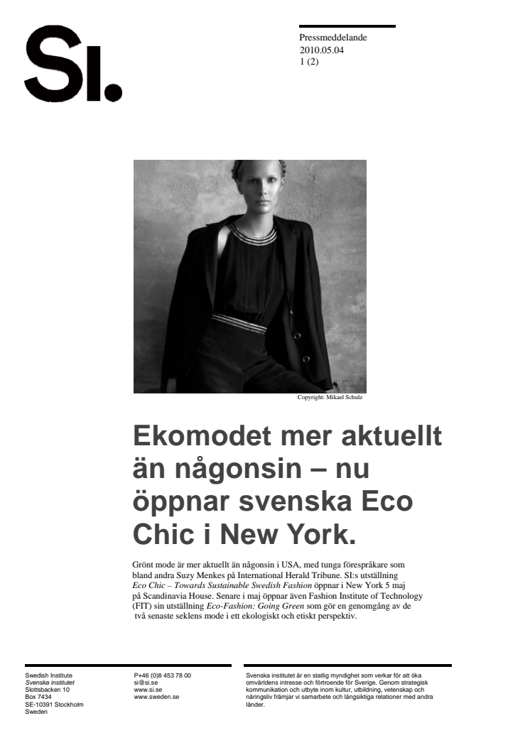 Ekomodet mer aktuellt än någonsin – nu öppnar svenska Eco Chic i New York