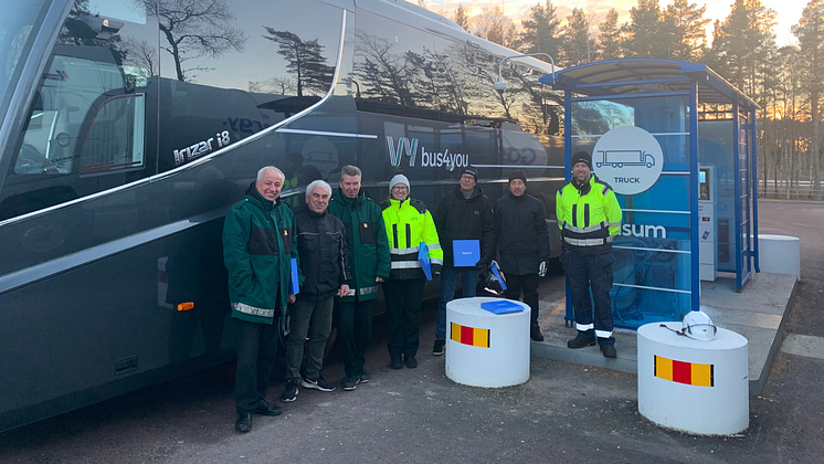 Utbildning i Vy bus4you nya biogasbuss i Karlstad.