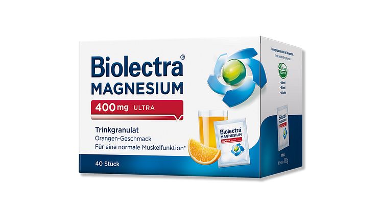 Packungsabbildung Biolectra Magnesium 400 mg ultra Trinkgranulat